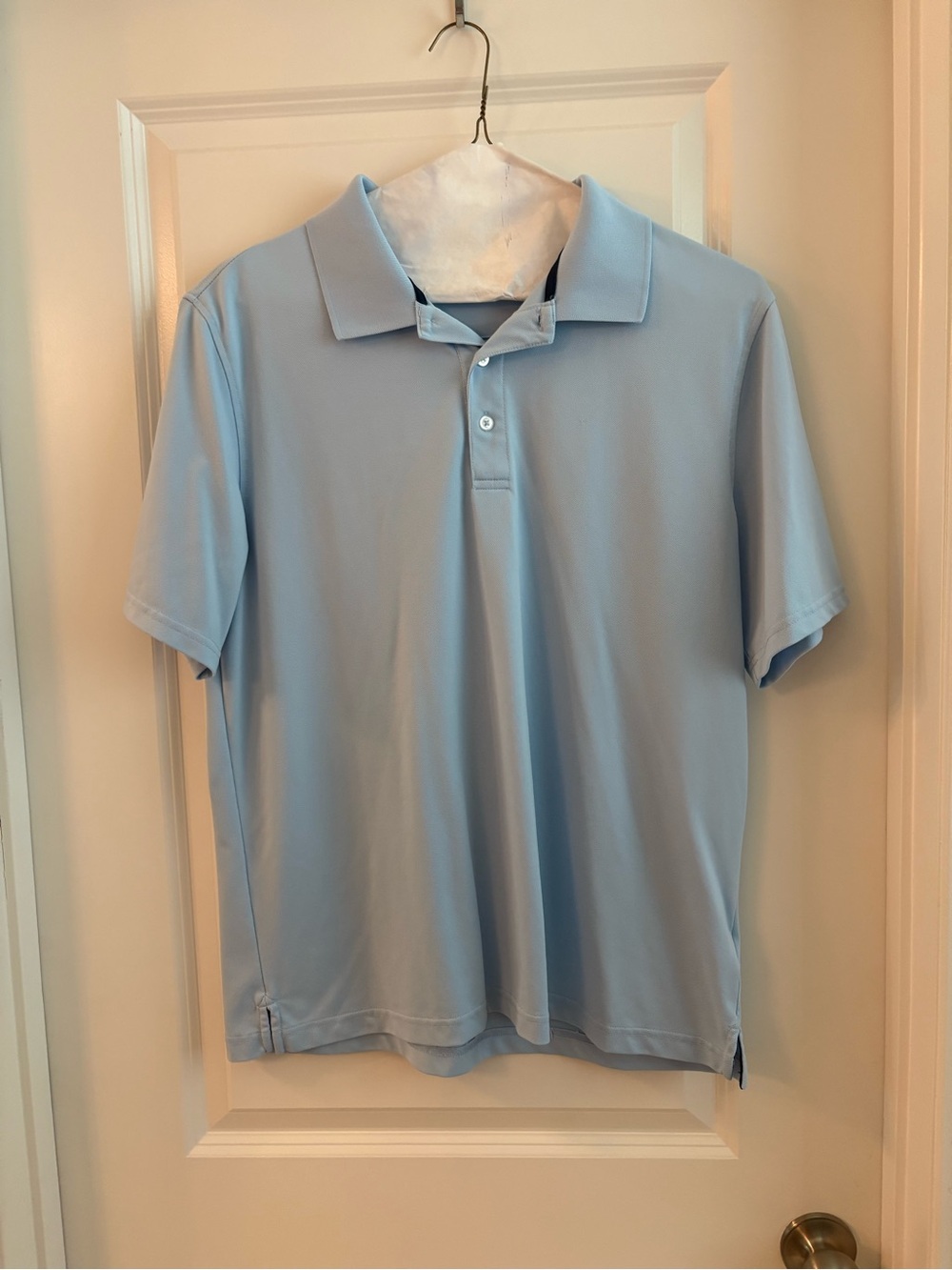 Classic Men's Light Blue Polo Shirt - Short Sleeve